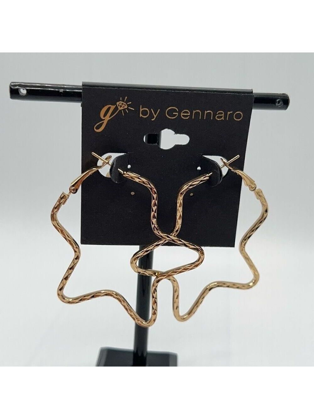 Gold Star Hoop G by Gennaro Earrings